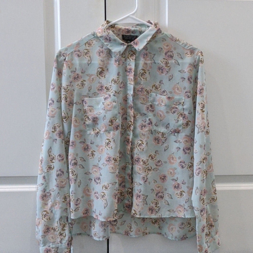 Topshop floral shirt